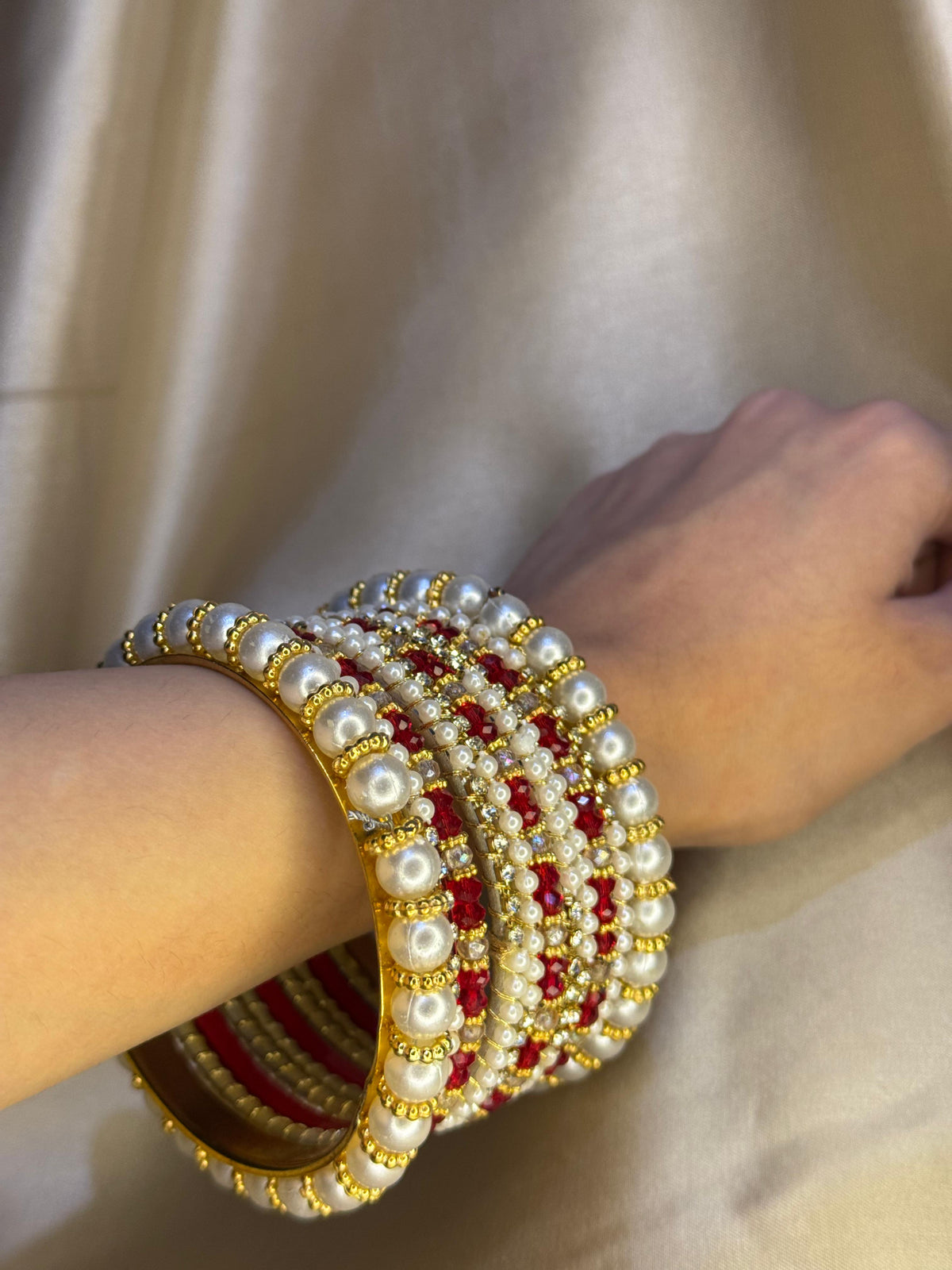 Moti Rani bangles - Red