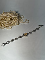 Halo Gem Bracelet - White