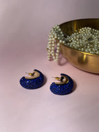 Gem hoops - Blue holographic