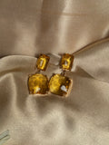 Enamel Earrings - gold