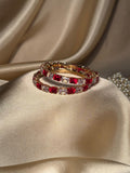 Prism bangles Gold - Red & White  (kids collection)