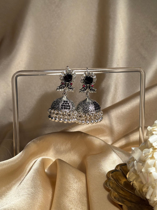 Phool chirya oxidized khass collection-silver and black