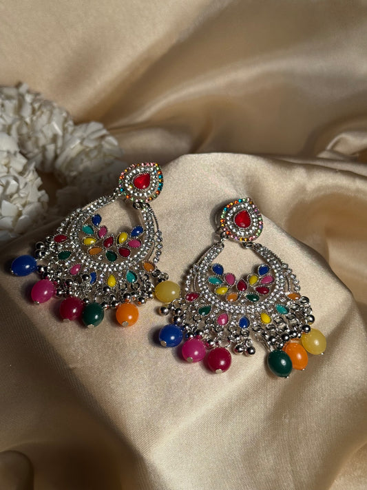 Nilofer khass collection-silver and multi