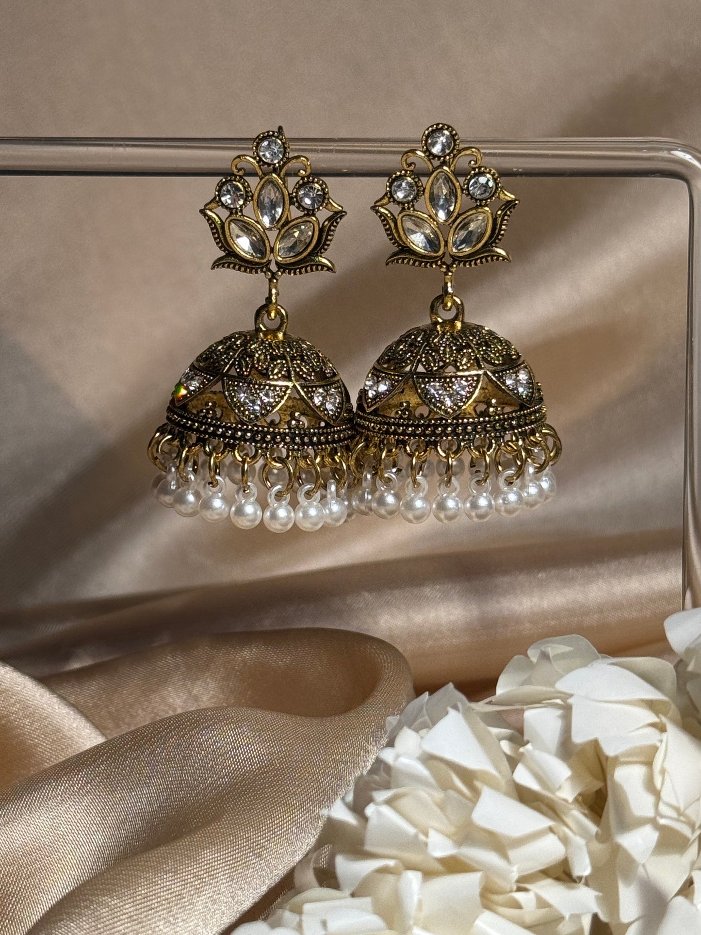 Aneela 3.0 khass collection-gold and white