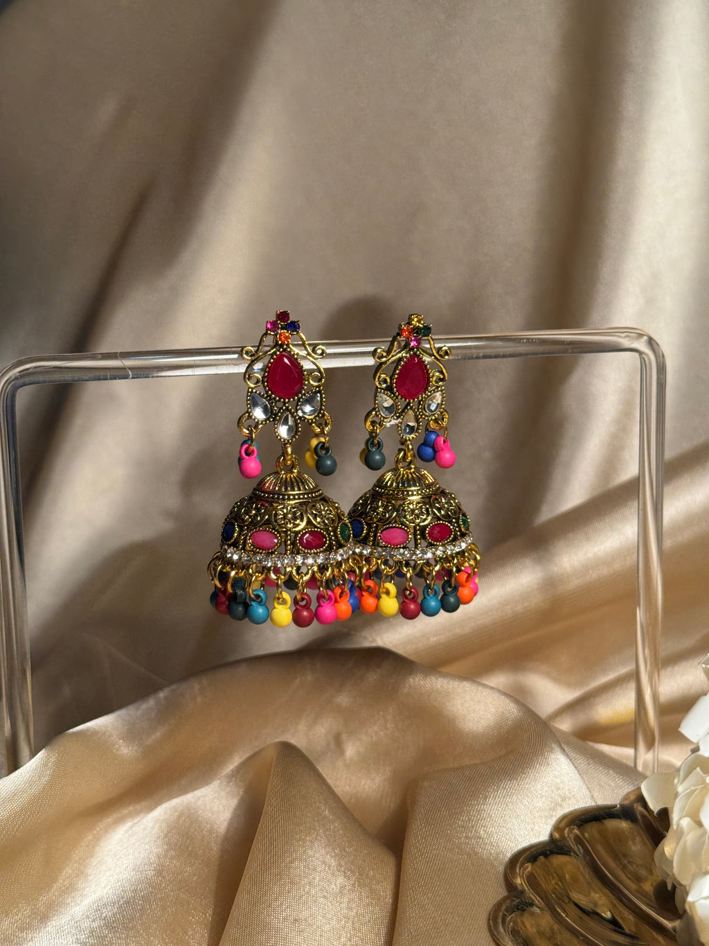 Nani ki jhumkiyan khass collection-gold and multi