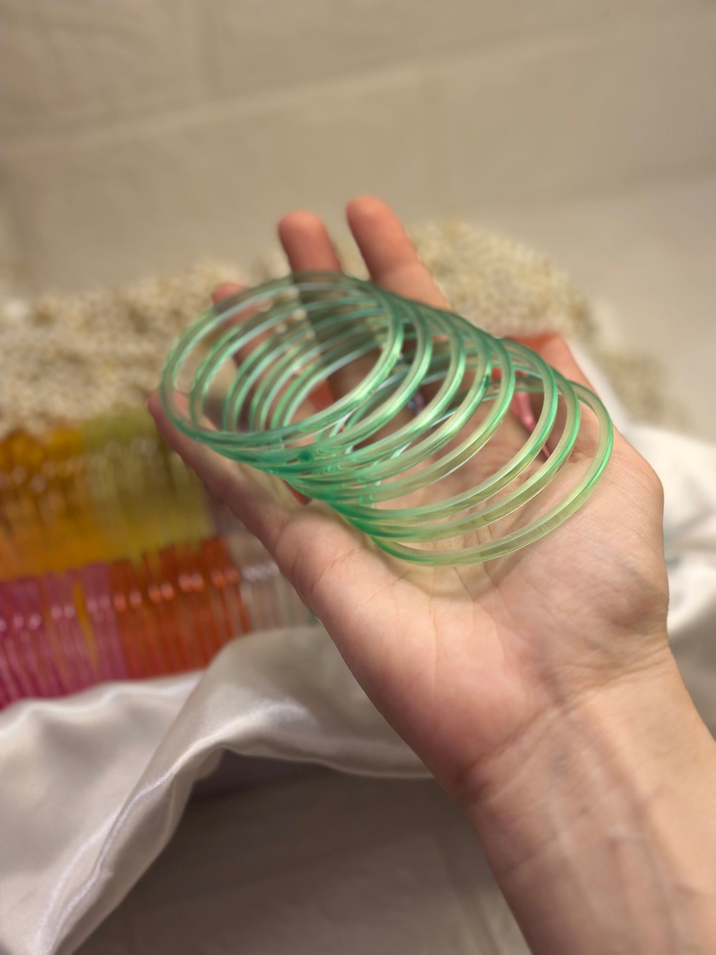 Viral Jelly bangles - Green