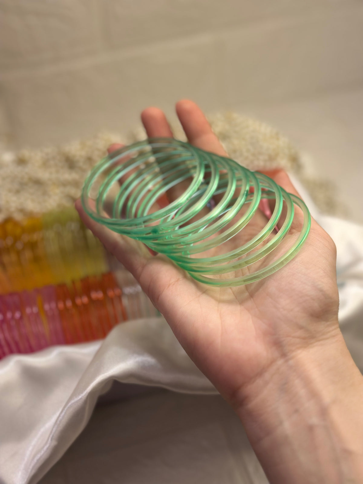 Viral Jelly bangles - Green