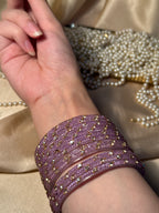 Gem bangles purple