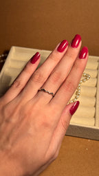 Curves Silver Ring