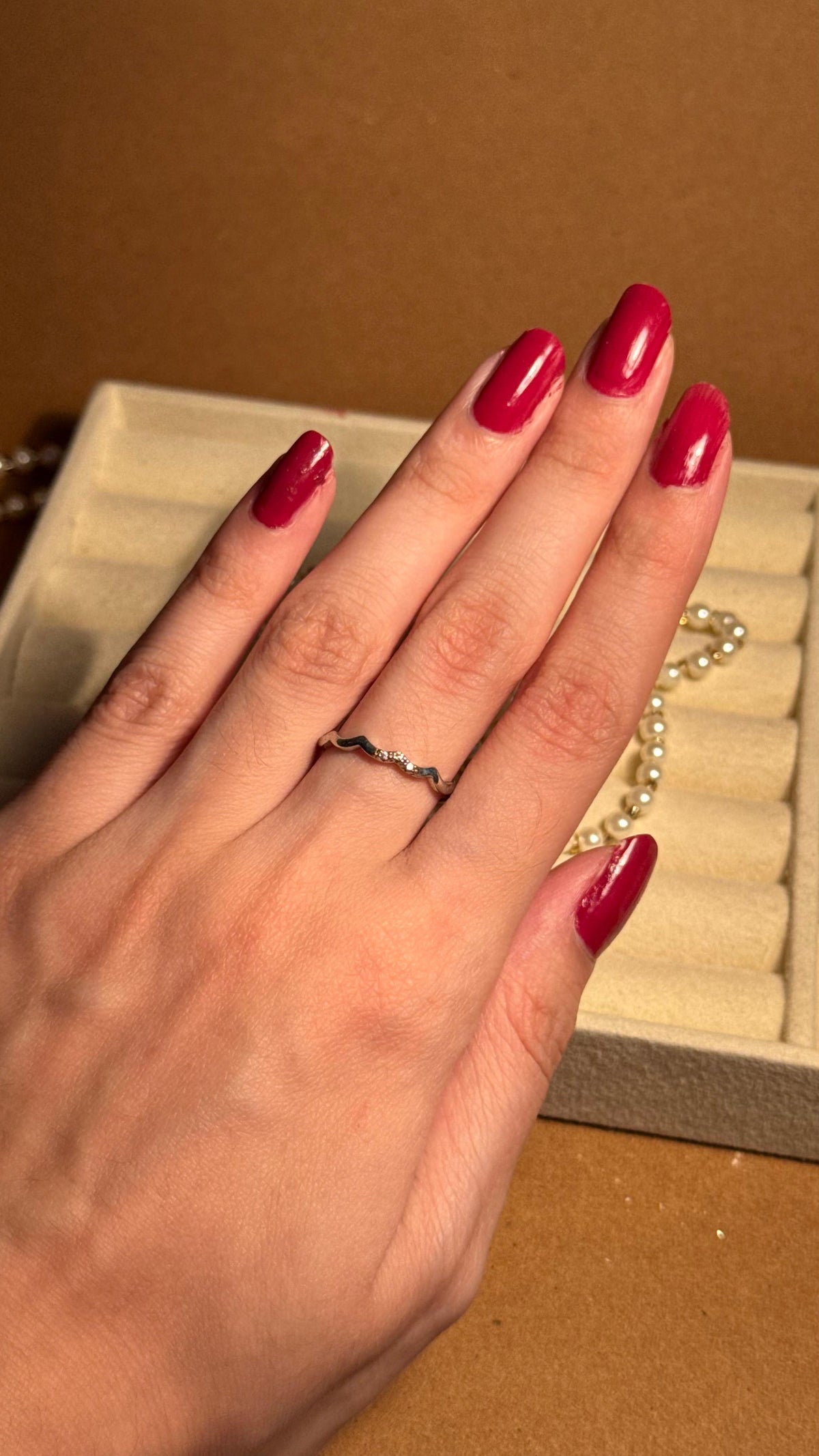 Curves Silver Ring