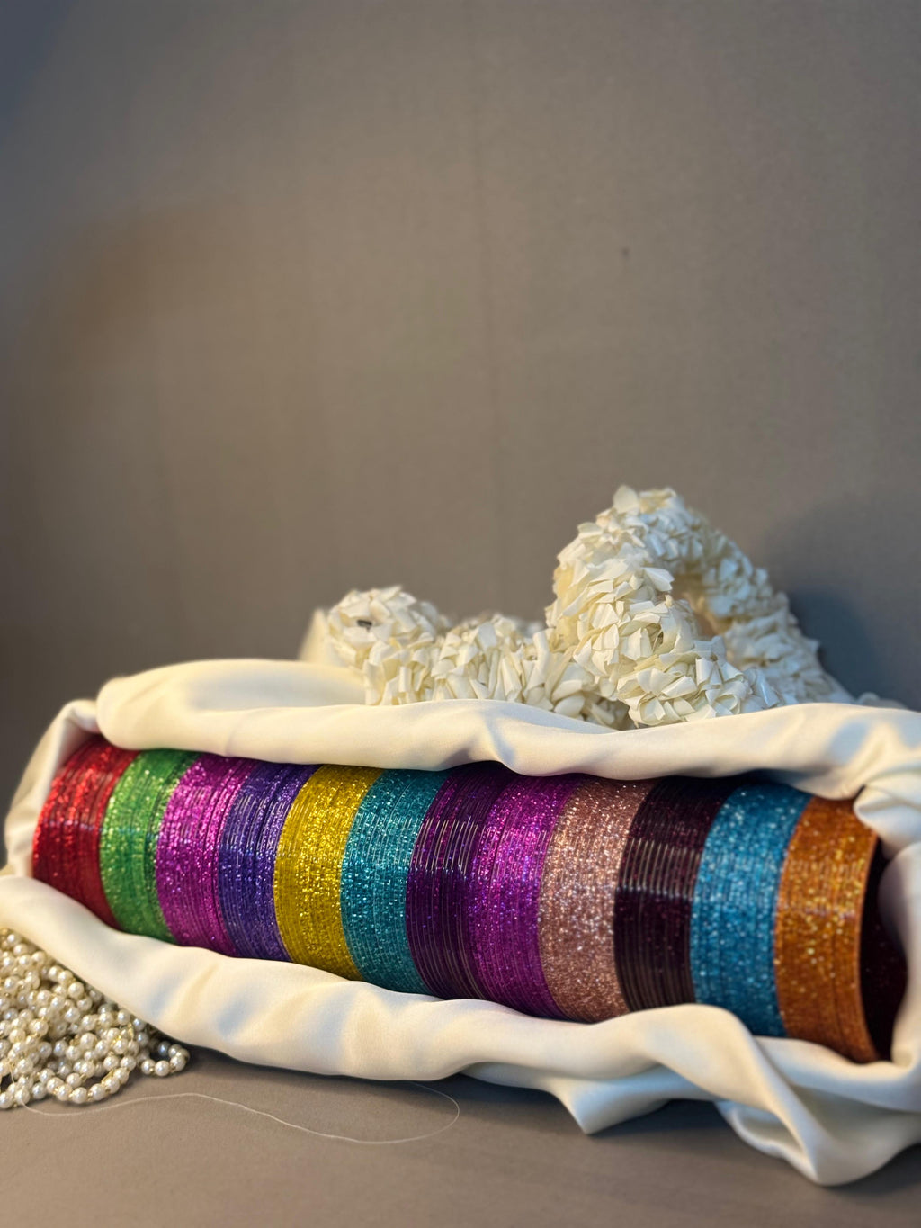 Glitter Pop Bangles Set - 12 Colors