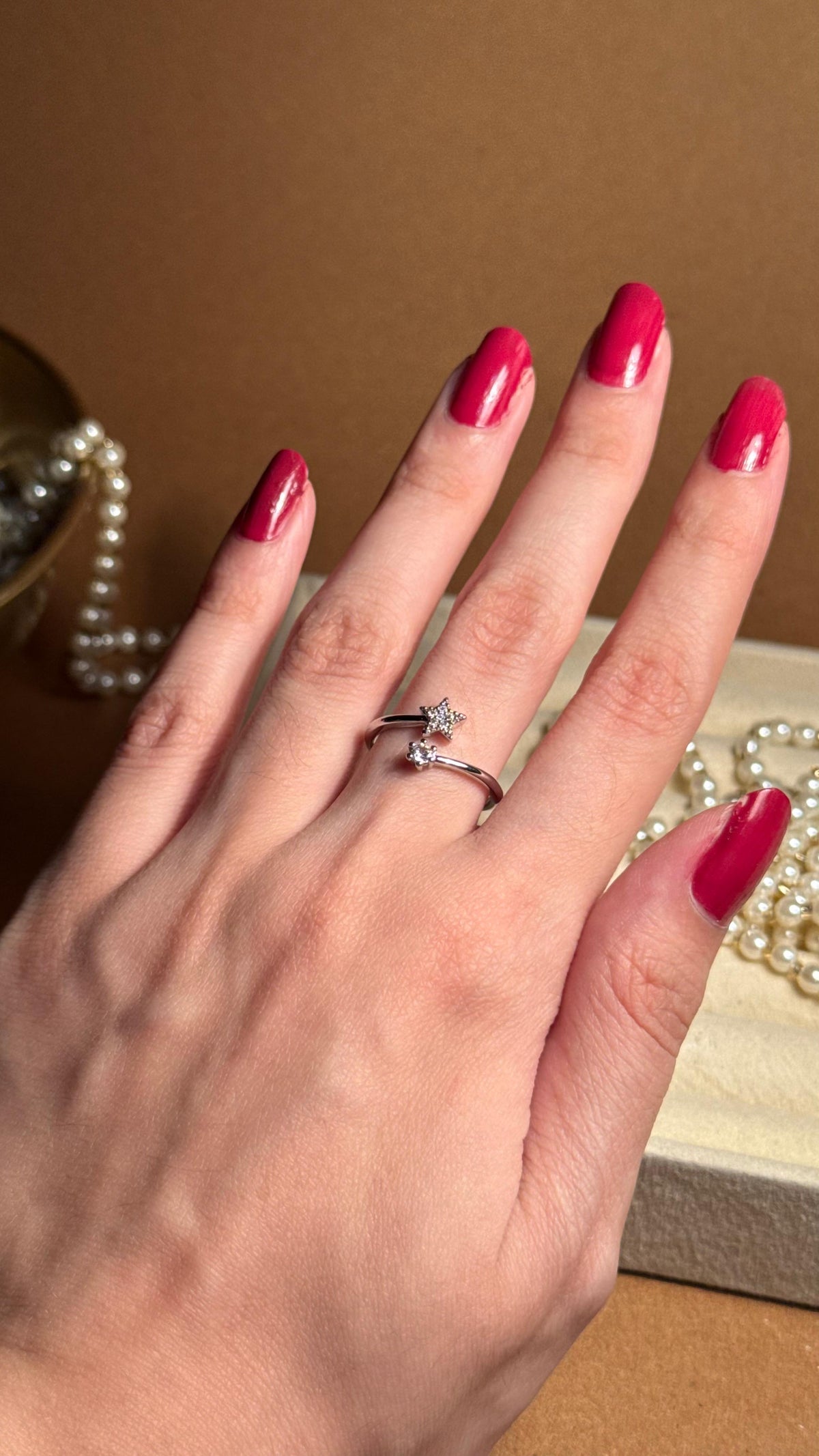 Starlet silver ring