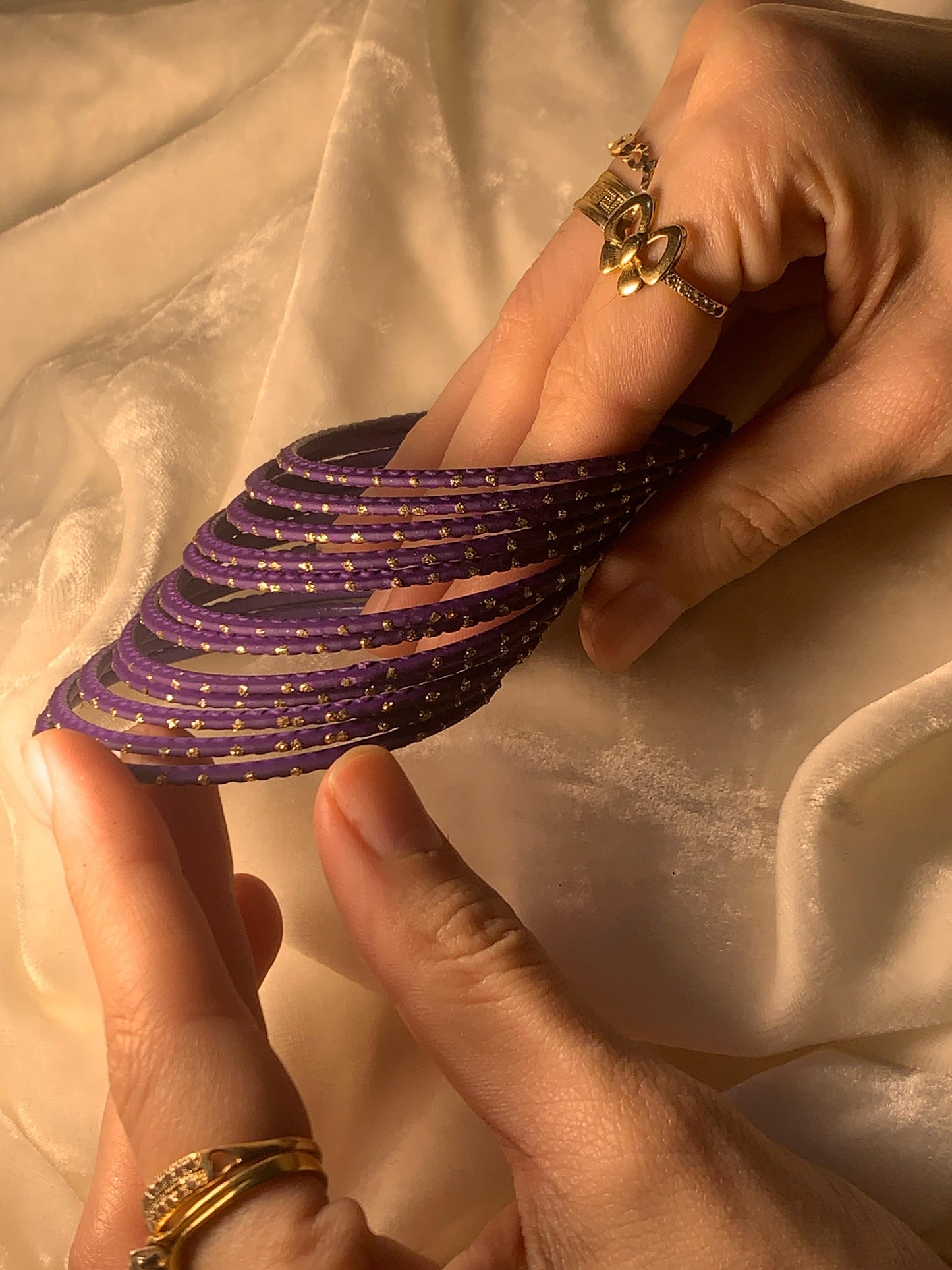 BD-14 Bangles - Purple (12 Pcs)