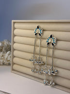 Patang (sky blue black and silver)