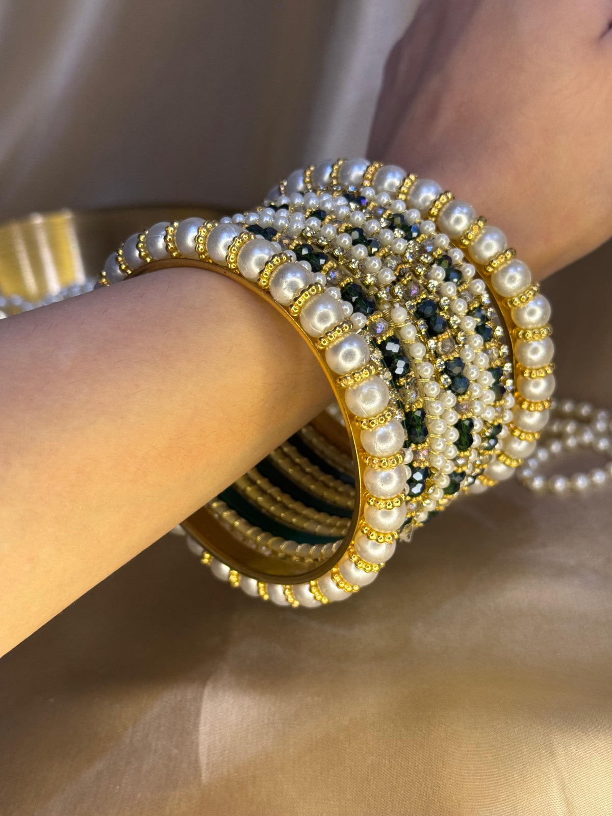 Moti Rani bangles - Dark Green (bottle green)