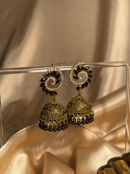 Spiral patti khass collection-gold and black