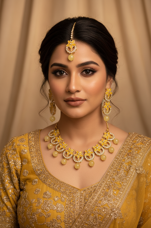 Nourah Set - Yellow and gold