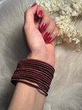 thread bangles brown