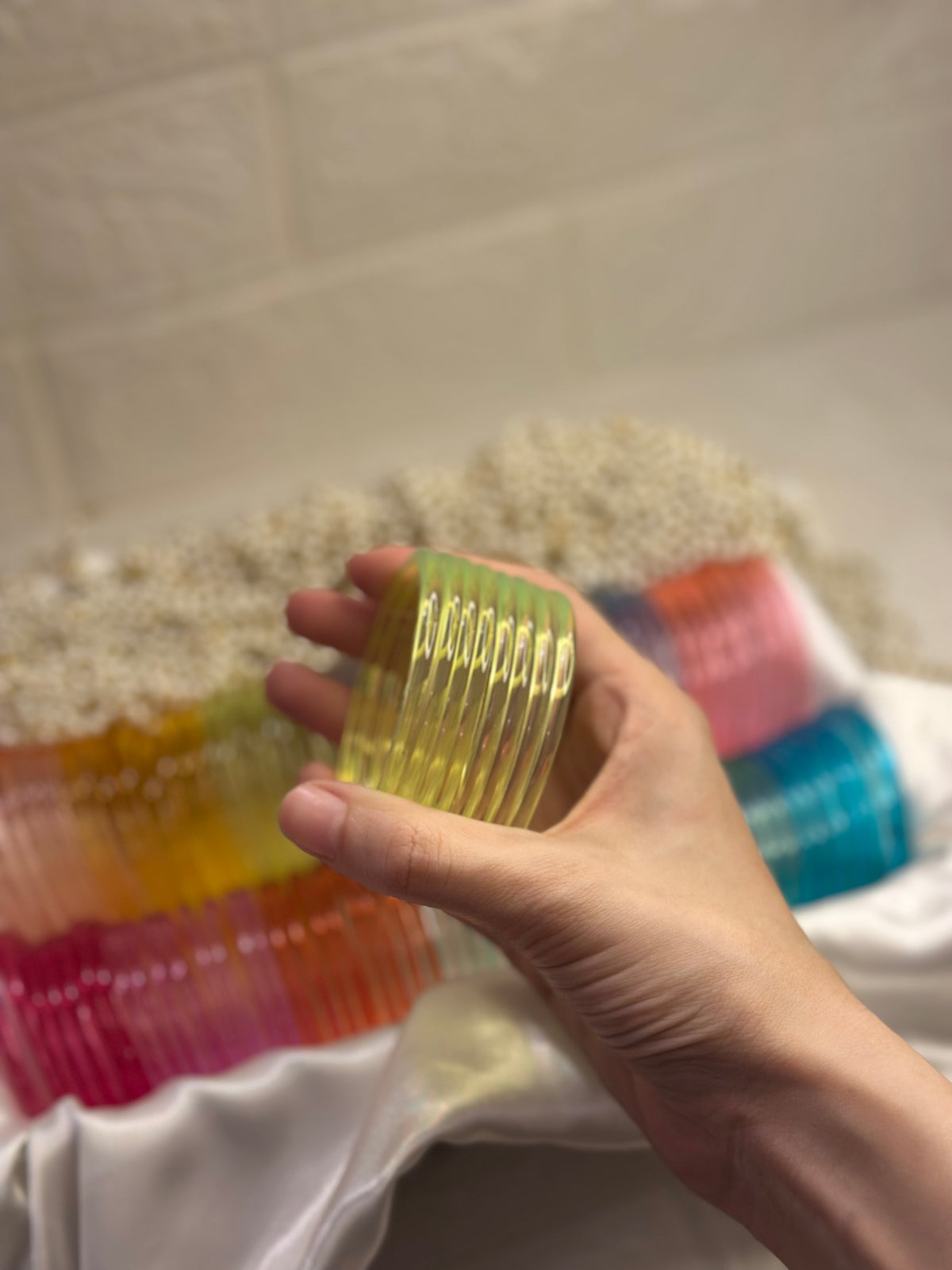 Viral Jelly bangles - Neon Yellow