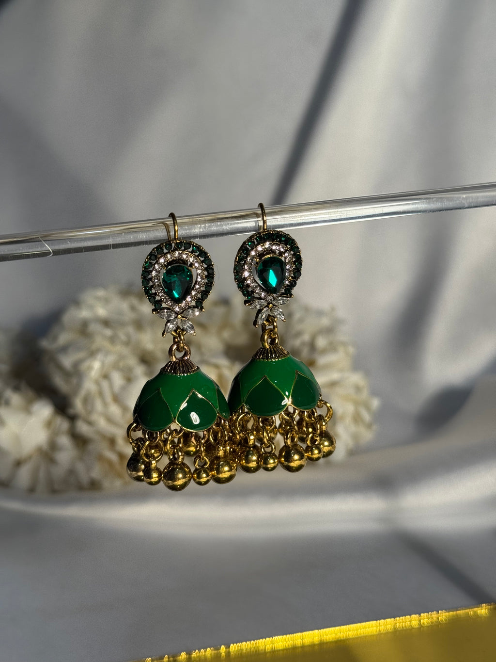 droplet bedazzled Rang-e-desi green