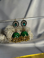droplet bedazzled Rang-e-desi green