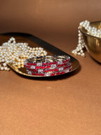 Zainab bangles Silver - Red & White (kids collection)