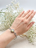 Halo Gem Bracelet - White