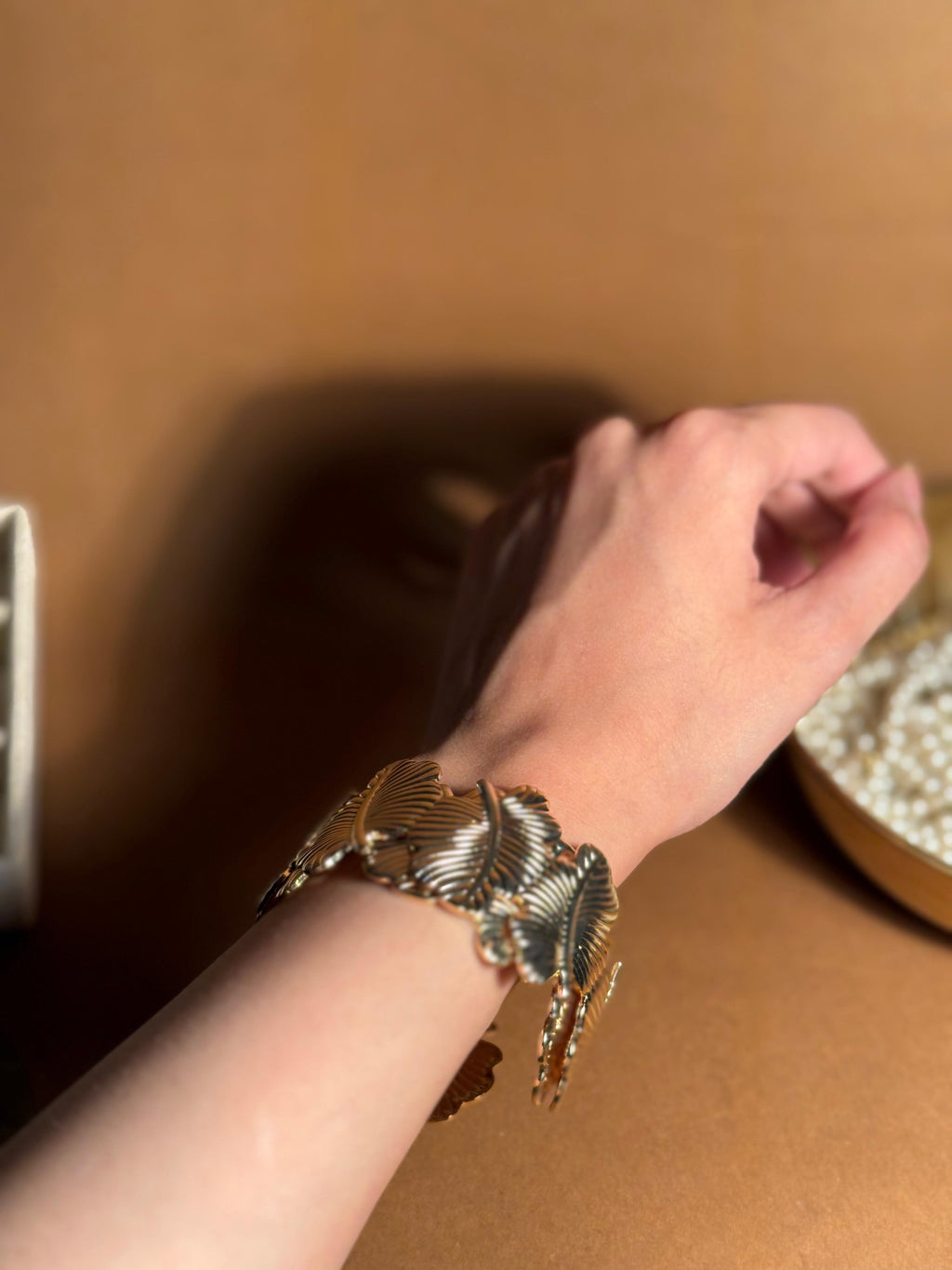 Elara Leaf bracelet - Gold