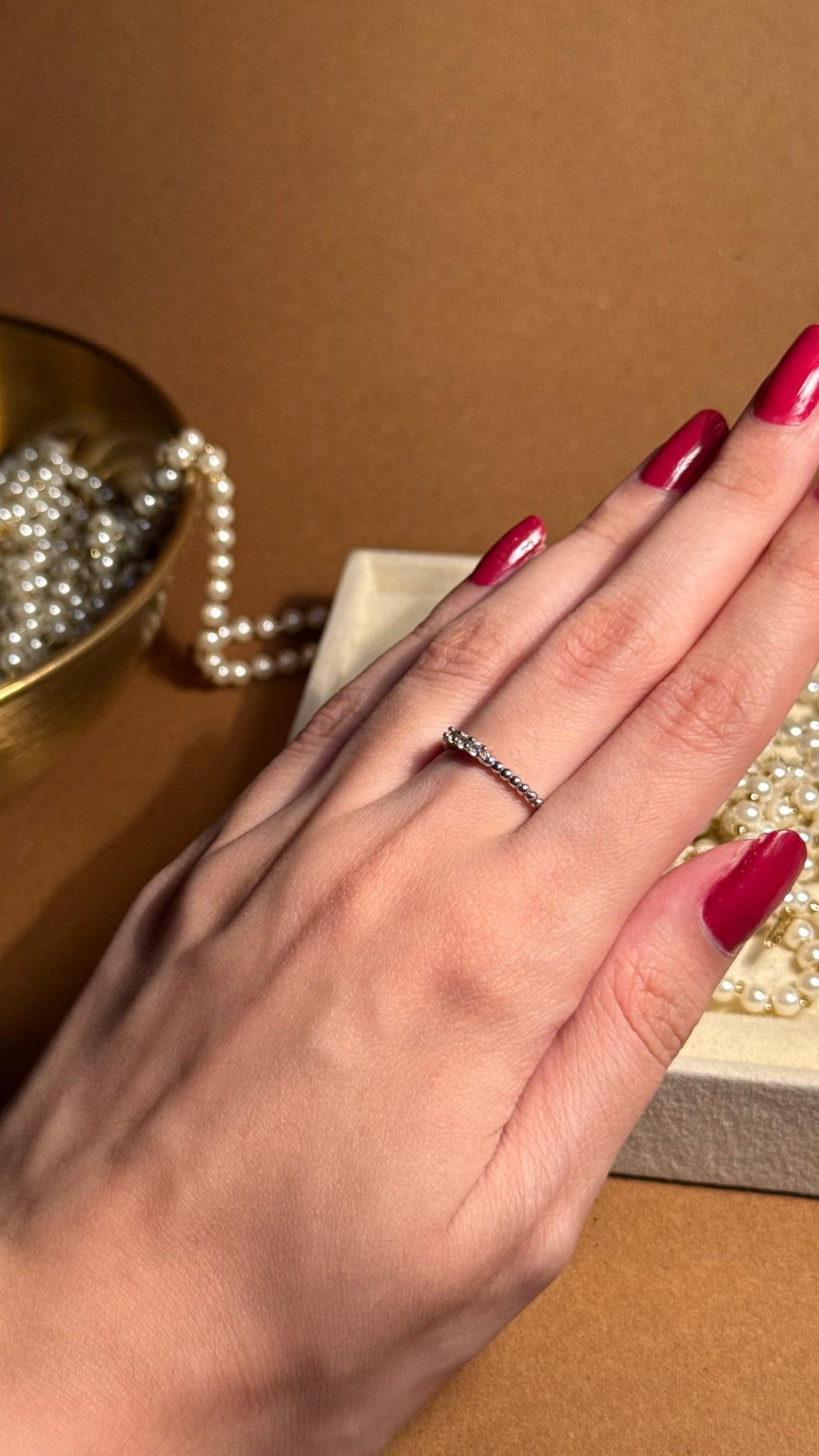 3 Dotted Silver Ring