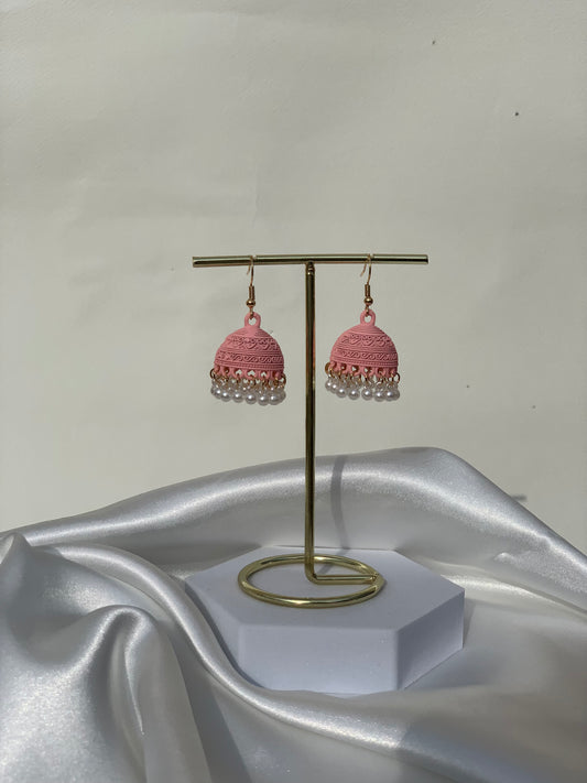 Nehal - mini jhumki Pink.