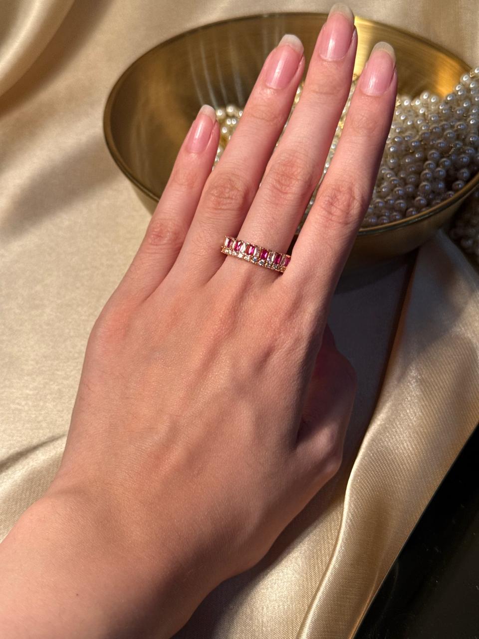 Zara Ring Gold - Pink - 3