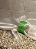 Glass bangles - light green - 12