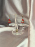 Red Jali jhumki - rozana