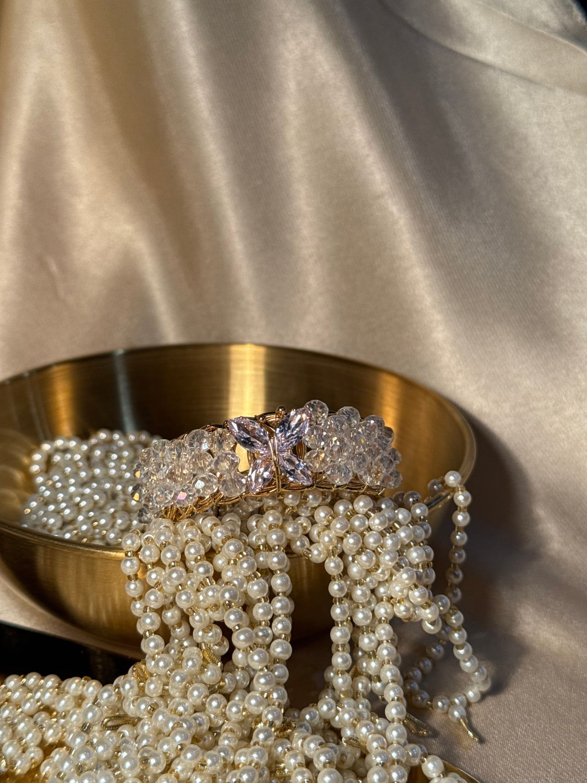 White and gold butterfly bracelet (kids collection)