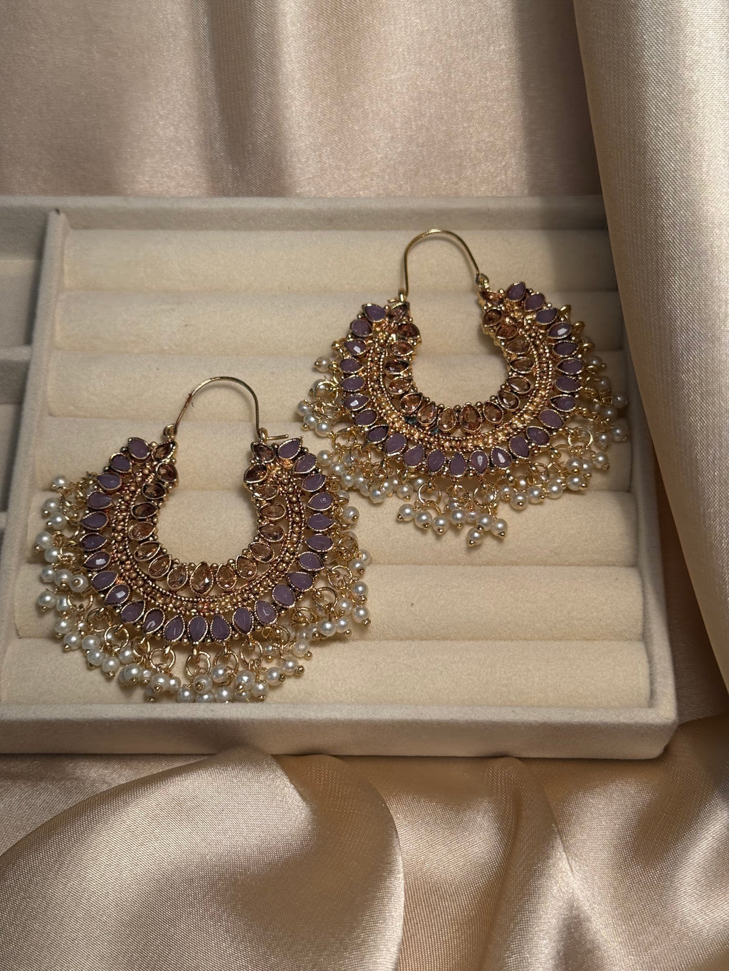 Mahrani earrings- grey