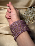 Gem bangles purple