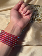 Sparkle bangle-red
