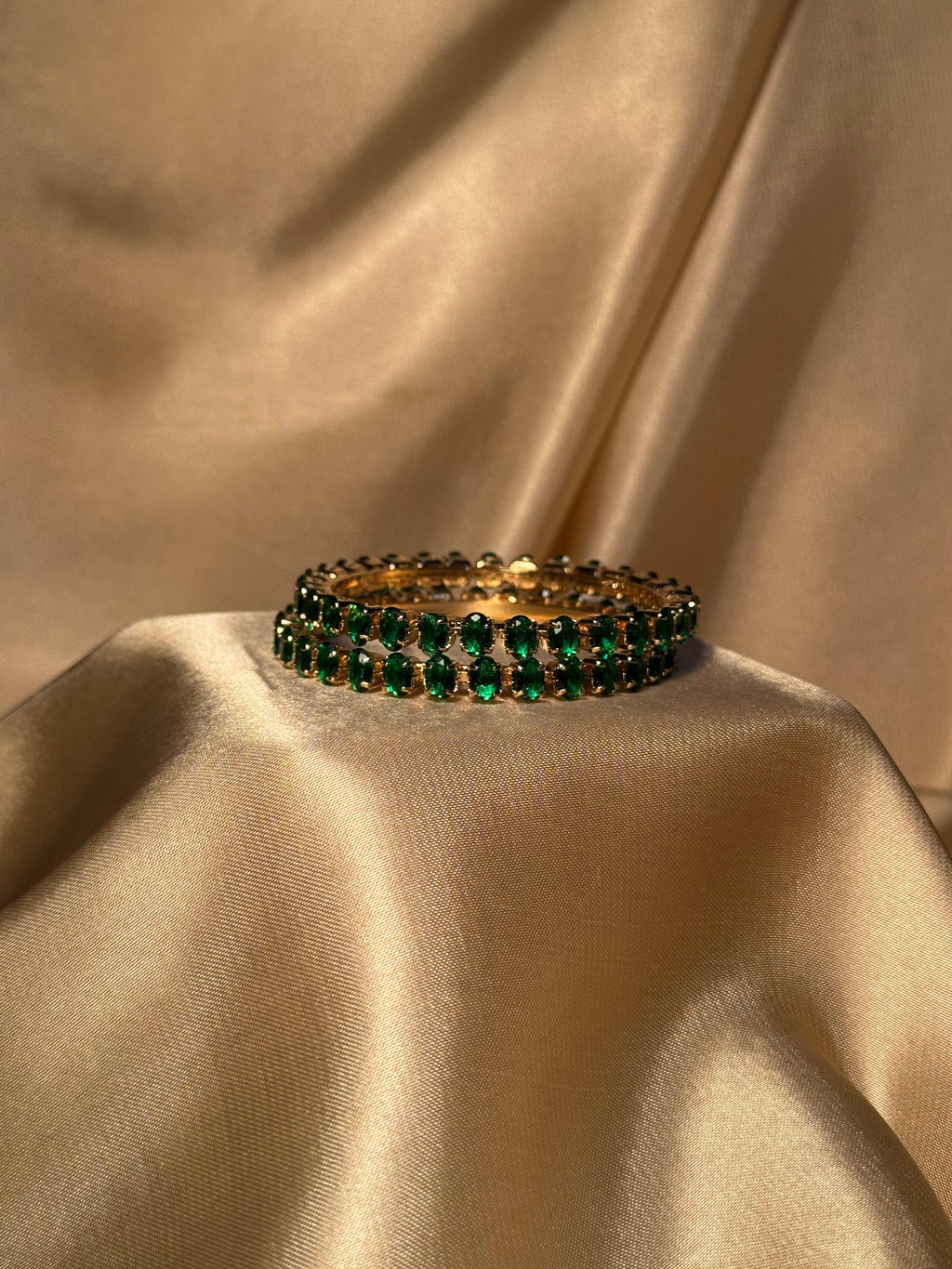 Zara bangles Gold - Green (kids collection)