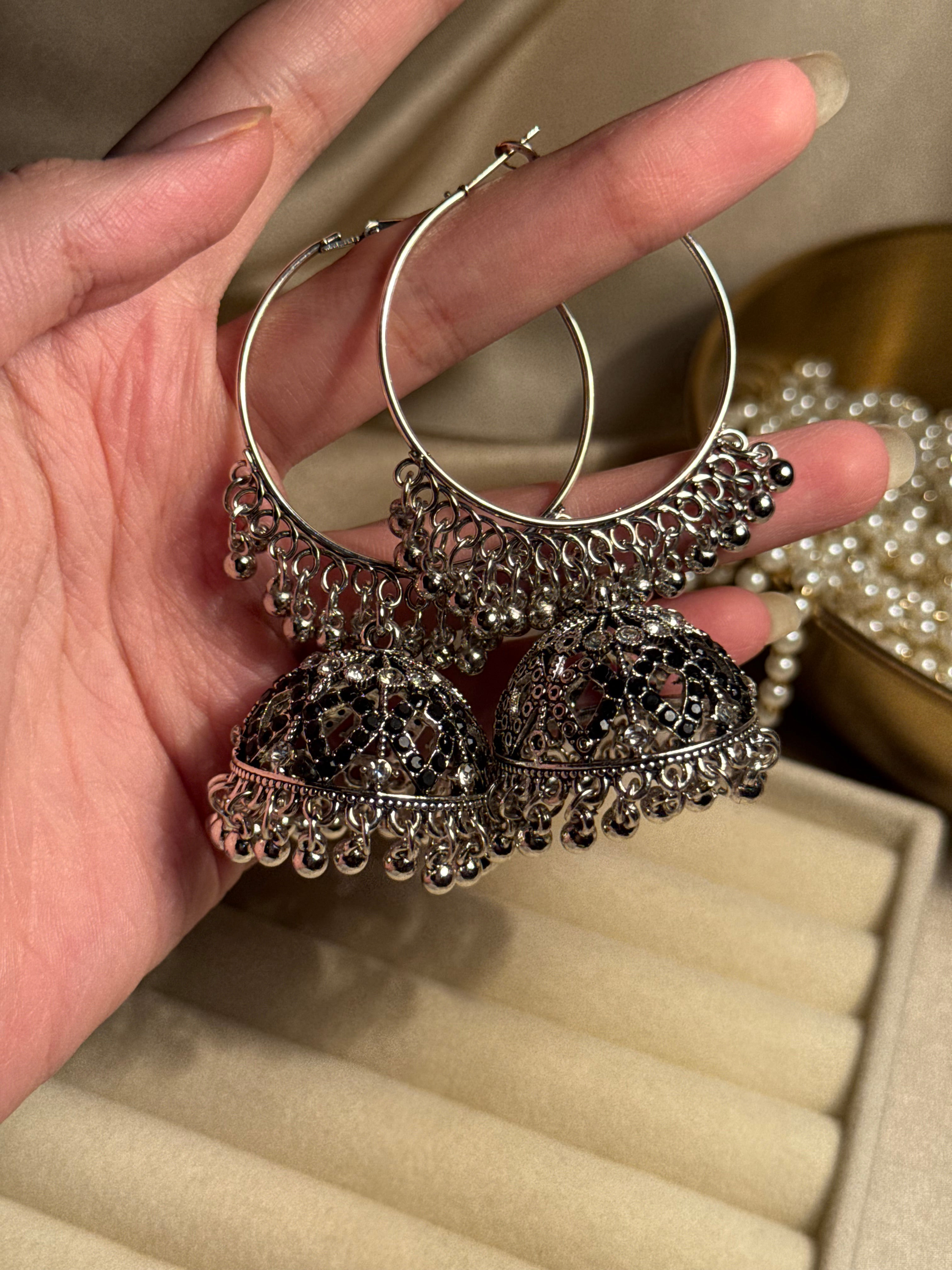 Bano Bali - silver with black beads 0.2
