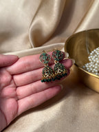 Soraj jhumki green- rozana