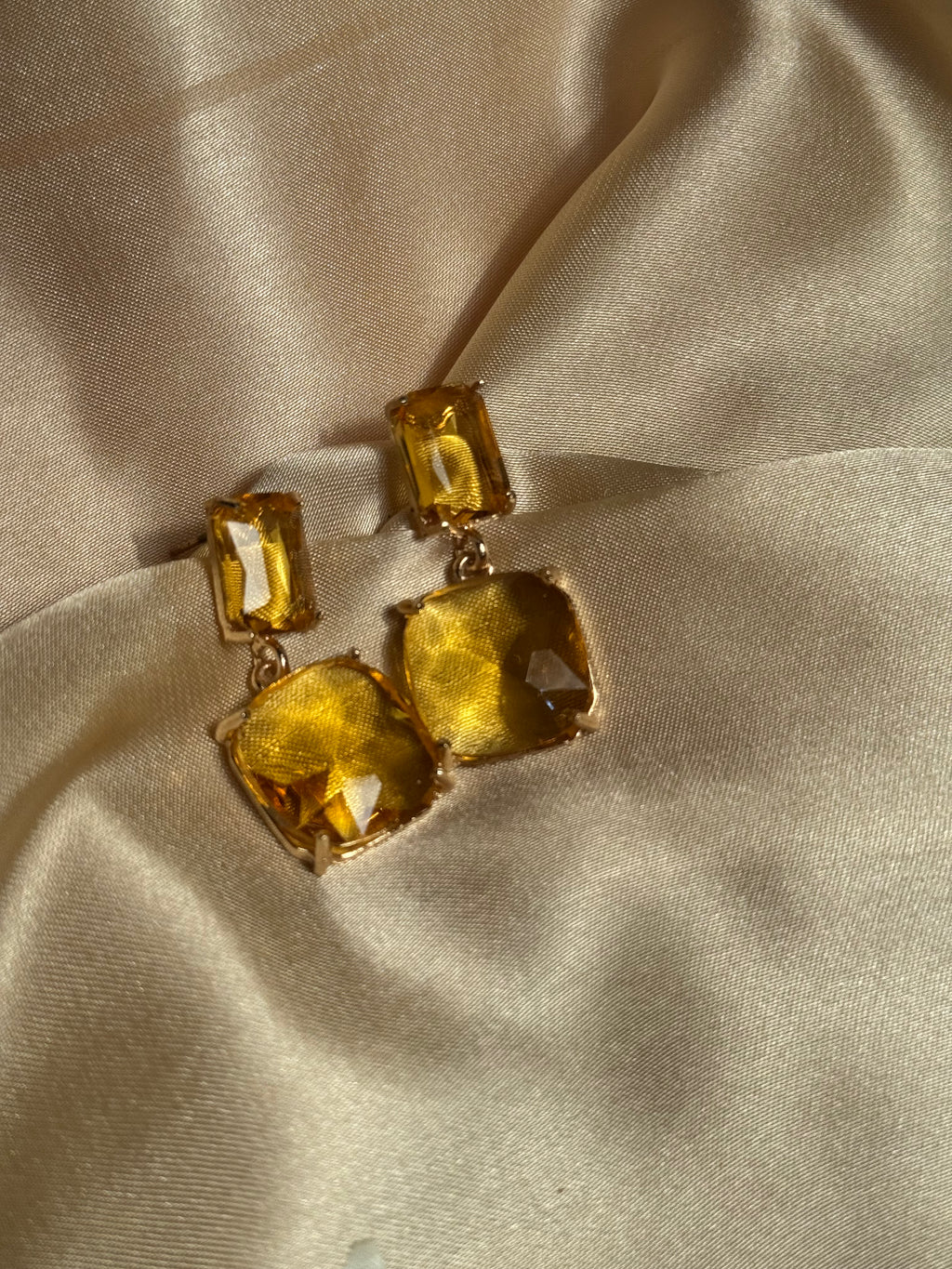 Enamel Earrings - gold