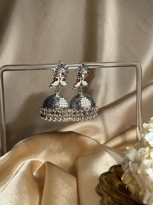 Phool chirya oxidized khass collection-silver