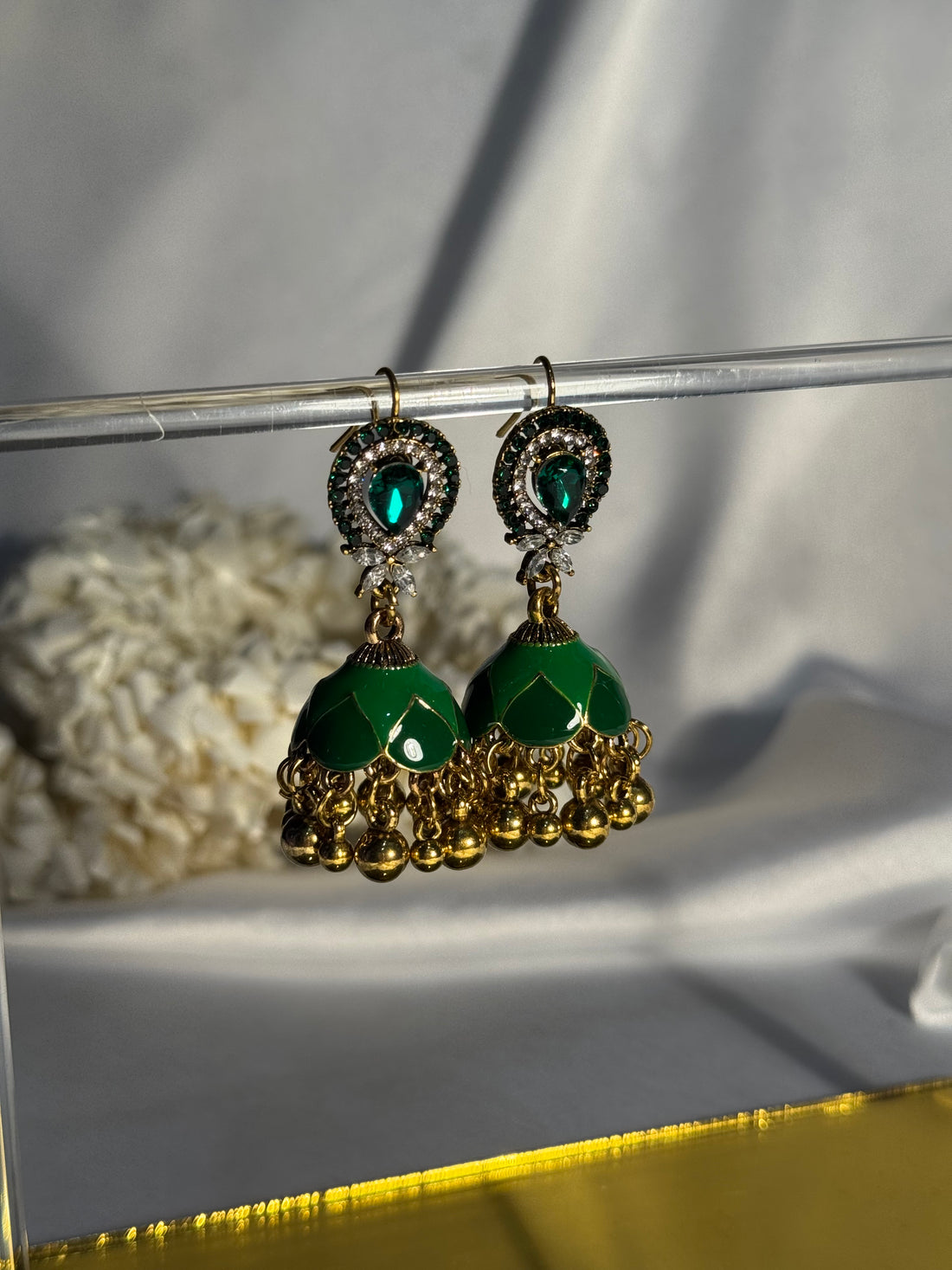 Emerald green Earrings for Women