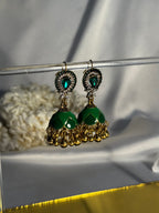droplet bedazzled Rang-e-desi green