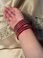 Sparkle bangle-maroon