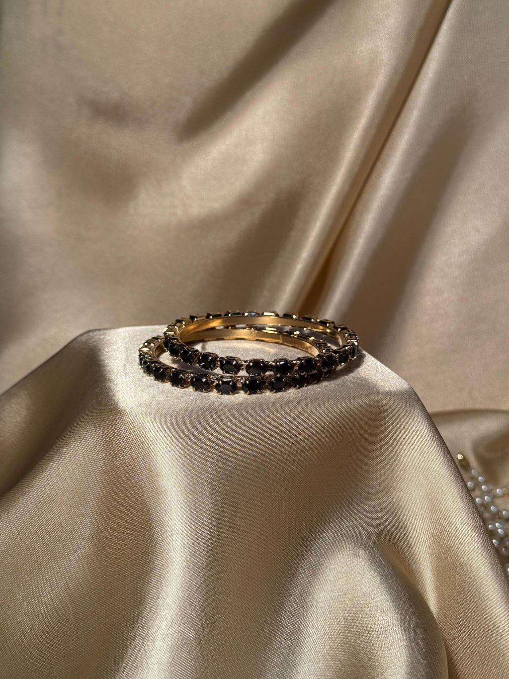 Glimmer bangles Gold - Black (kids collection)