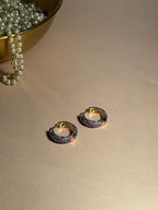 Enamel Hoops - Purple
