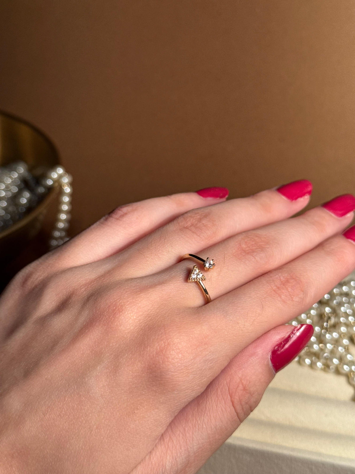 Triangle Gold Ring