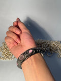 Silver Cuff (bracelet) - Pink