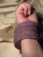 Gem bangles purple